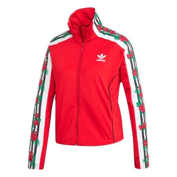 adidas Jackets & Coats Adidas Floral Firebird Track Jacket Poshmark
